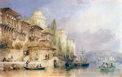 The House on the Bosphorus by Thomas Allom