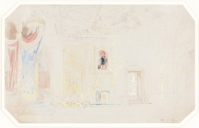 The Throne Room at Fontainebleau by Thomas Allom