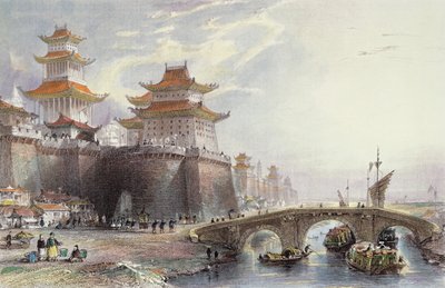 Western Gate of Peking by Thomas Allom