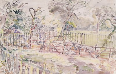 Sheep dipping, New Street, Ridley, 1941 by Thomas Barclay Hennell