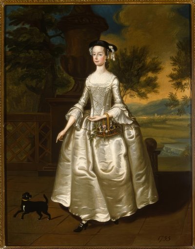 Thomas Bardwell, Portrait of Mary Jodrell / Painting, 1755 by Thomas Bardwell
