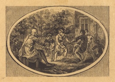 The Boasting Traveler by Thomas Bewick