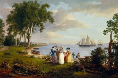 View of the Delaware near Philadelphia by Thomas Birch