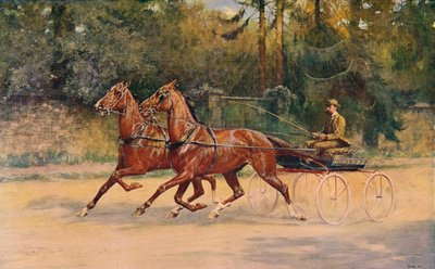 Trotting Pair of Walter Winans by Thomas Blinks