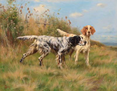 Two English Setters by Thomas Blinks