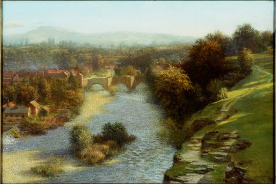 An October Flood, Ludlow, Shropshire by Thomas Bowman Garvie