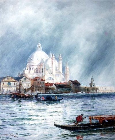 On the Lagoons, Venice by Thomas Bush Hardy