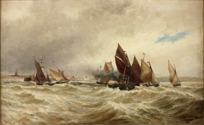 Towing Boats out of Calais by Thomas Bush Hardy