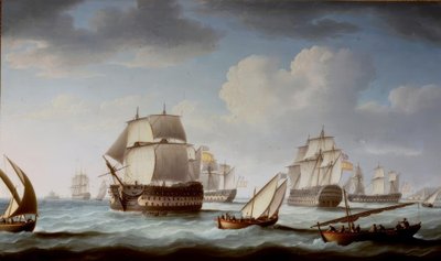 The Battle of Trafalgar by Thomas Buttersworth
