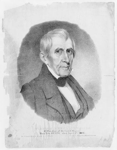 US President William Henry Harrison, 1841 by Thomas Campbell