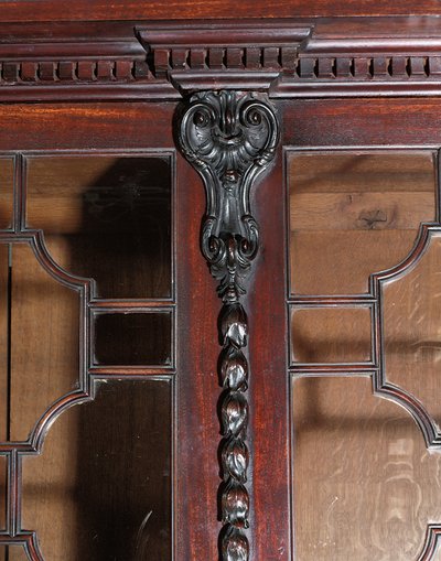 A George III breakfront bookcase by Thomas Chippendale