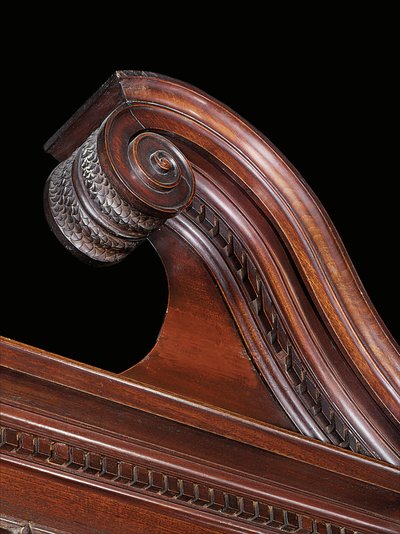 A George III breakfront bookcase by Thomas Chippendale