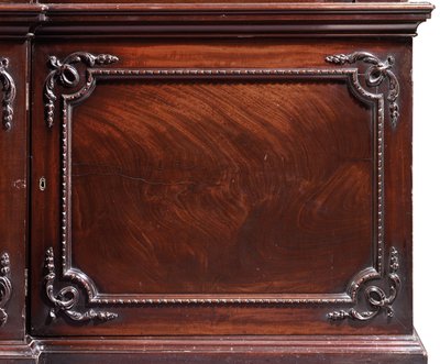 A George III breakfront bookcase by Thomas Chippendale