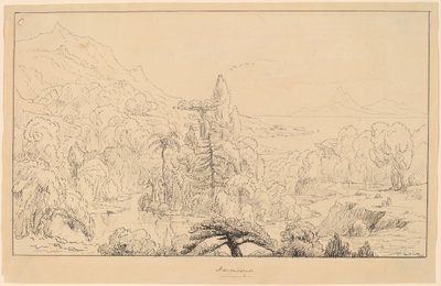 Narcissus (recto) by Thomas Cole