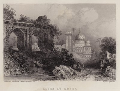 Ruins at Monea by Thomas Colman Dibdin