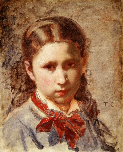Head of a girl by Thomas Couture