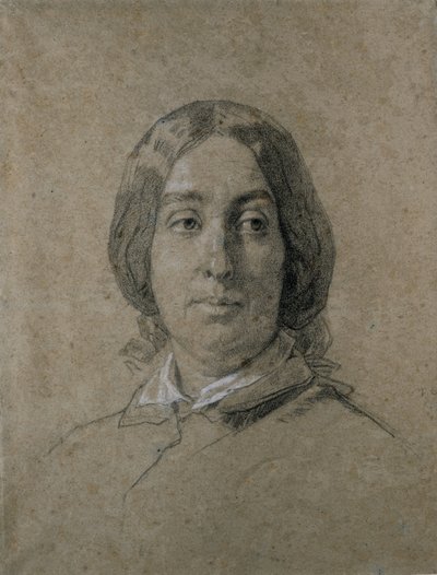 Portrait of George Sand by Thomas Couture