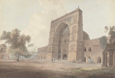 Main Entrance of the Jami Mosque, Jaunpur by Thomas Daniell