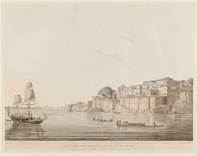 Ramnugur, Near Bernares, on the River Ganges by Thomas Daniell