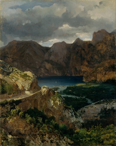 View of Lake Garda by Thomas Ender