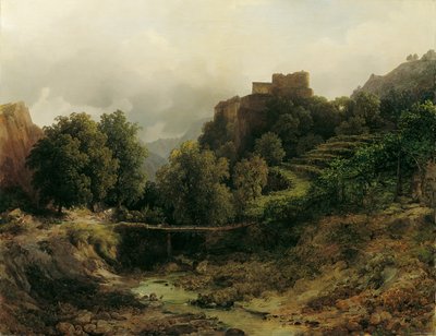 Castle Tyrol near Merano by Thomas Ender