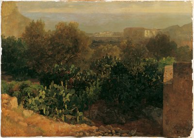 Southern Landscape with Cacti by Thomas Ender