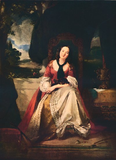 A Lady in Fancy Dress by Thomas Faed