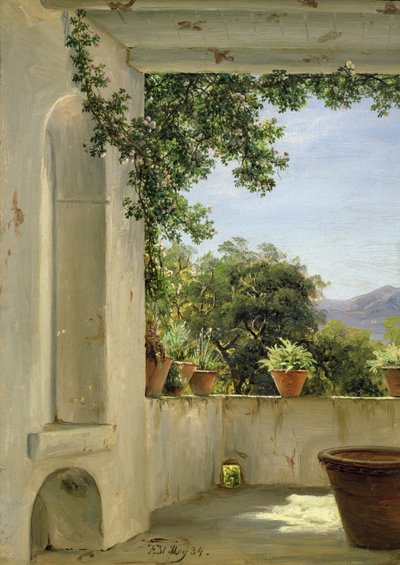 Terrace in Sorrento by Thomas Fearnley
