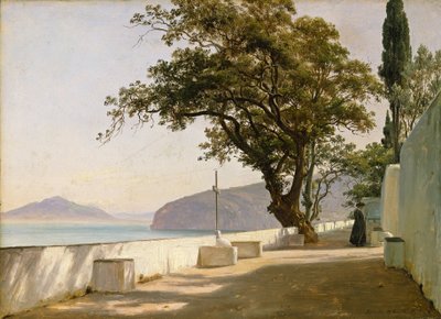 Terrace with Oak, Sorrento by Thomas Fearnley