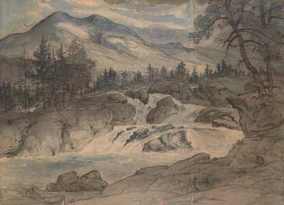 The Labro Falls, 1824-42 by Thomas Fearnley