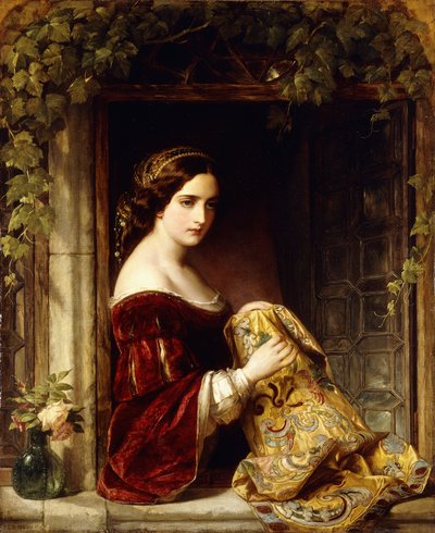 Waiting, 1860 by Thomas Francis Dicksee