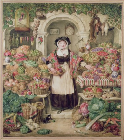 The Vegetable Stall by Thomas Frank Heaphy