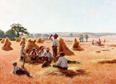 Harvesters Resting by Thomas Frederick Mason Sheard