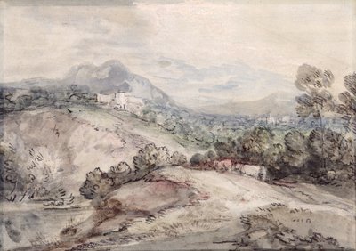 A Hilly Landscape by Thomas Gainsborough