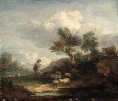 Landscape with Sheep by Thomas Gainsborough