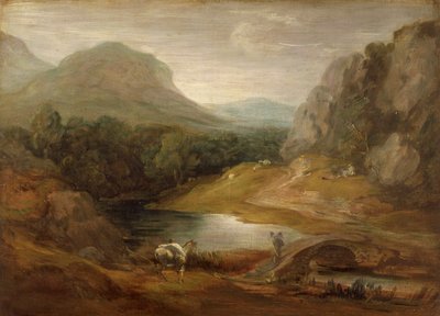 Rocky Landscape with a Bridge by Thomas Gainsborough