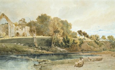 Bolton Abbey, Yorkshire by Thomas Girtin