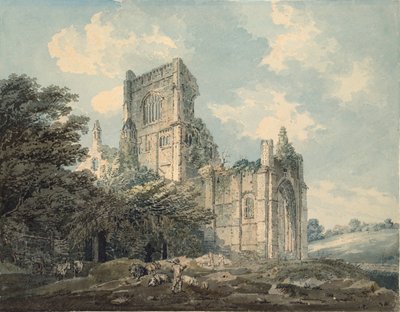 Kirkstall Abbey, Yorkshire, c1790-1802 by Thomas Girtin