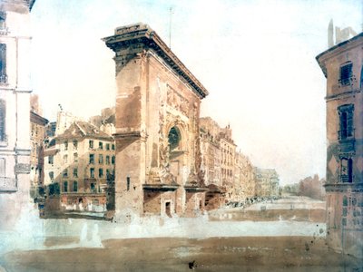 La Porte St Denis, Paris by Thomas Girtin