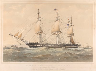 Clipper ship Essex 1100 Tons by Thomas Goldsworth Dutton
