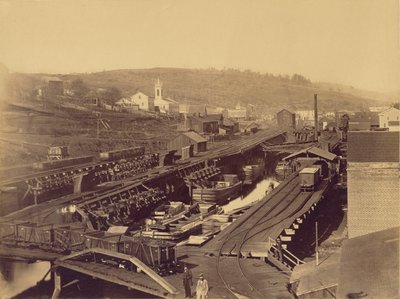 The Docks, Honesdale by Thomas H. Johnson