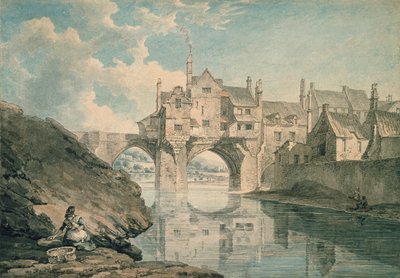 Elvet Bridge, Durham by Thomas Hearne