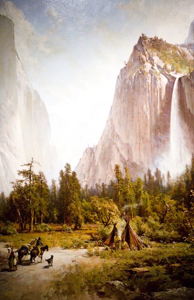 Yosemite Valley (El Capitan & Bridal Veil Falls) by Thomas Hill
