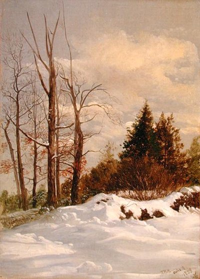 Catskill Winter Landscape by Thomas Hiram Hotchkiss