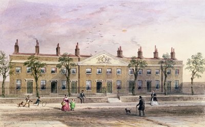 Clothworkers Almshouses in Frog Lane by Thomas Hosmer Shepherd