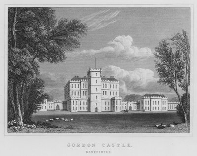 Gordon Castle, Banffshire by Thomas Hosmer Shepherd