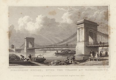 Suspension Bridge by Thomas Hosmer Shepherd