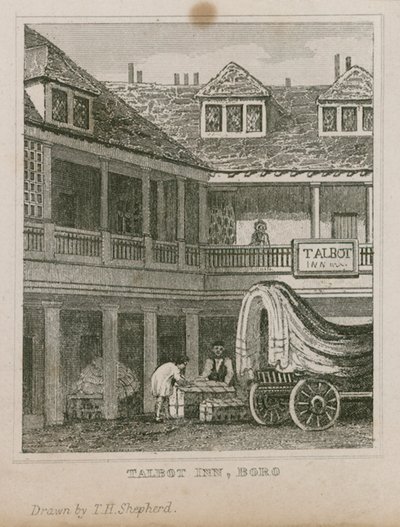 The Tabard Inn, Southwark by Thomas Hosmer Shepherd