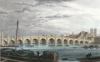 Westminster Bridge, London by Thomas Hosmer Shepherd