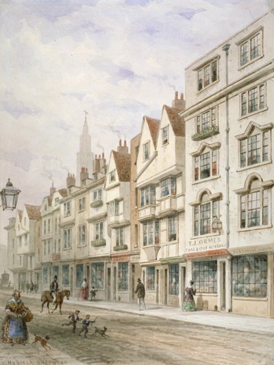 Wych Street, Westminster, London, c. 1850 by Thomas Hosmer Shepherd